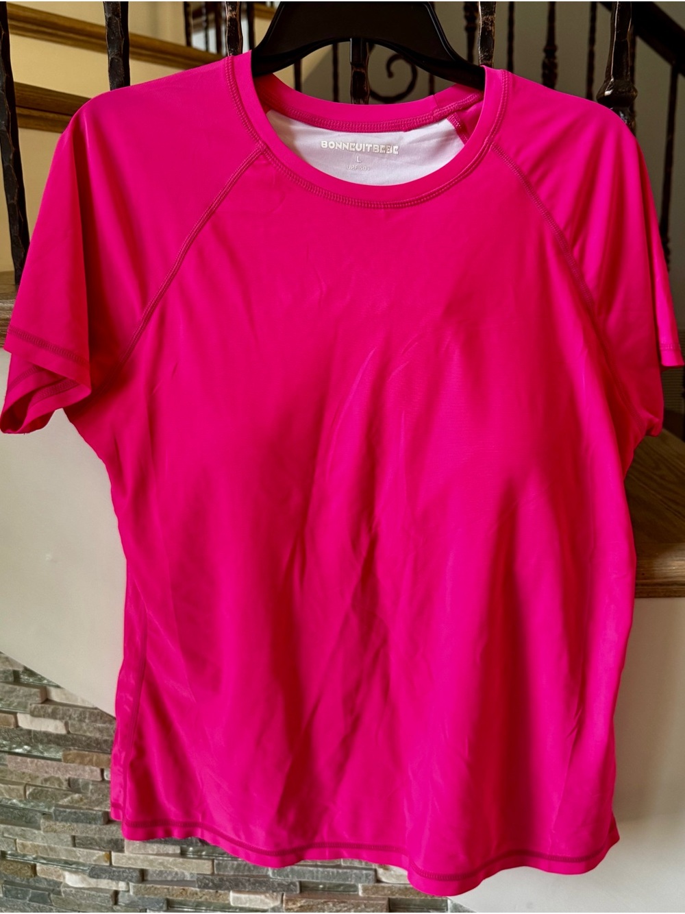 Hot Pink Short-Sleeve Performance Tee - Women